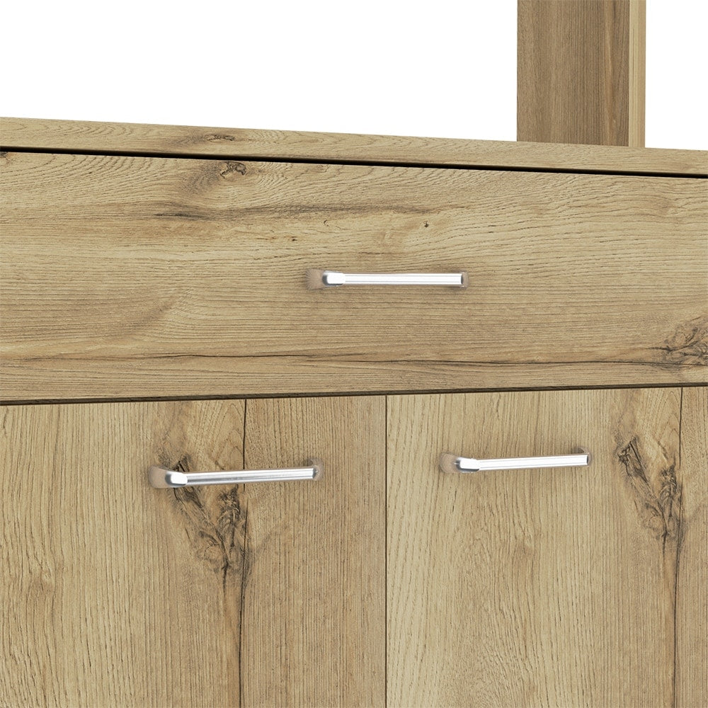 Pantry With Two Double Door Cabinet