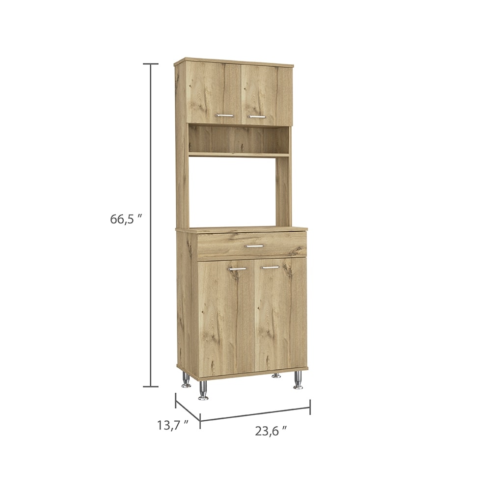 Pantry With Two Double Door Cabinet