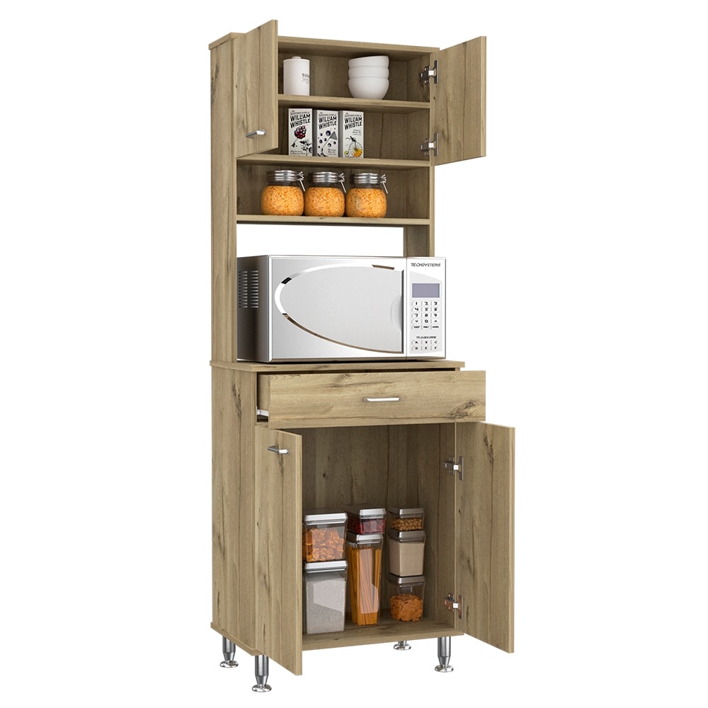 Pantry With Two Double Door Cabinet