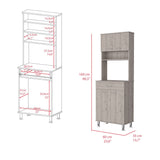 Pantry With Two Double Door Cabinet