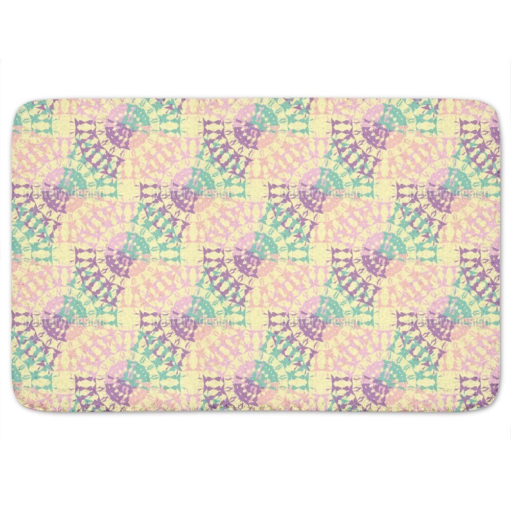 Paper Bits Bath Mat - Multi-color