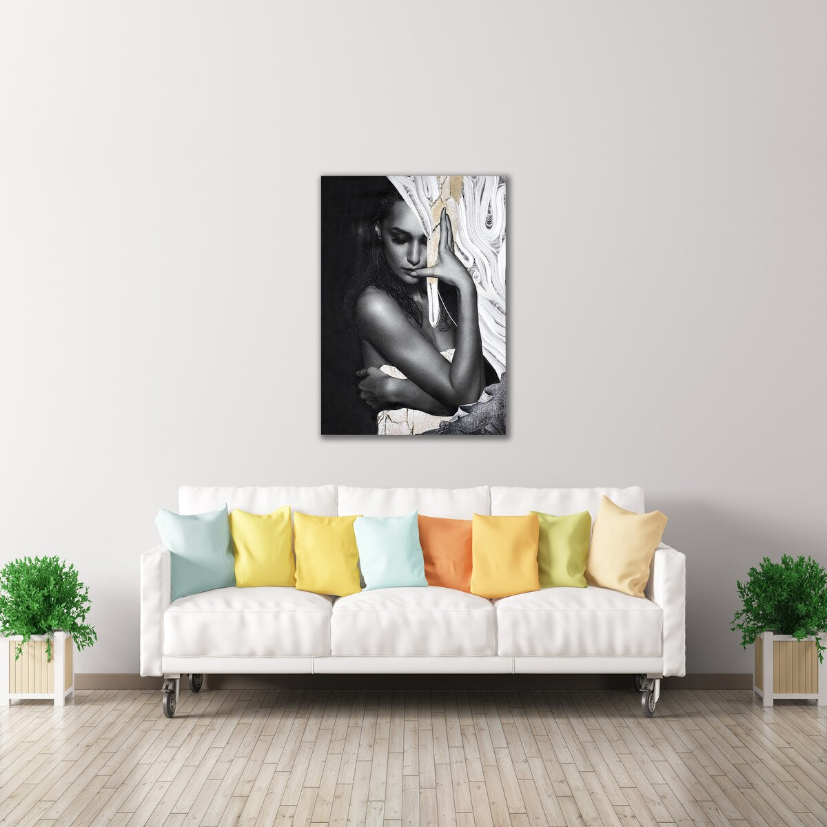 Paper Look 1 by Design Fabrikken Print on Canvas, Ready to Hang