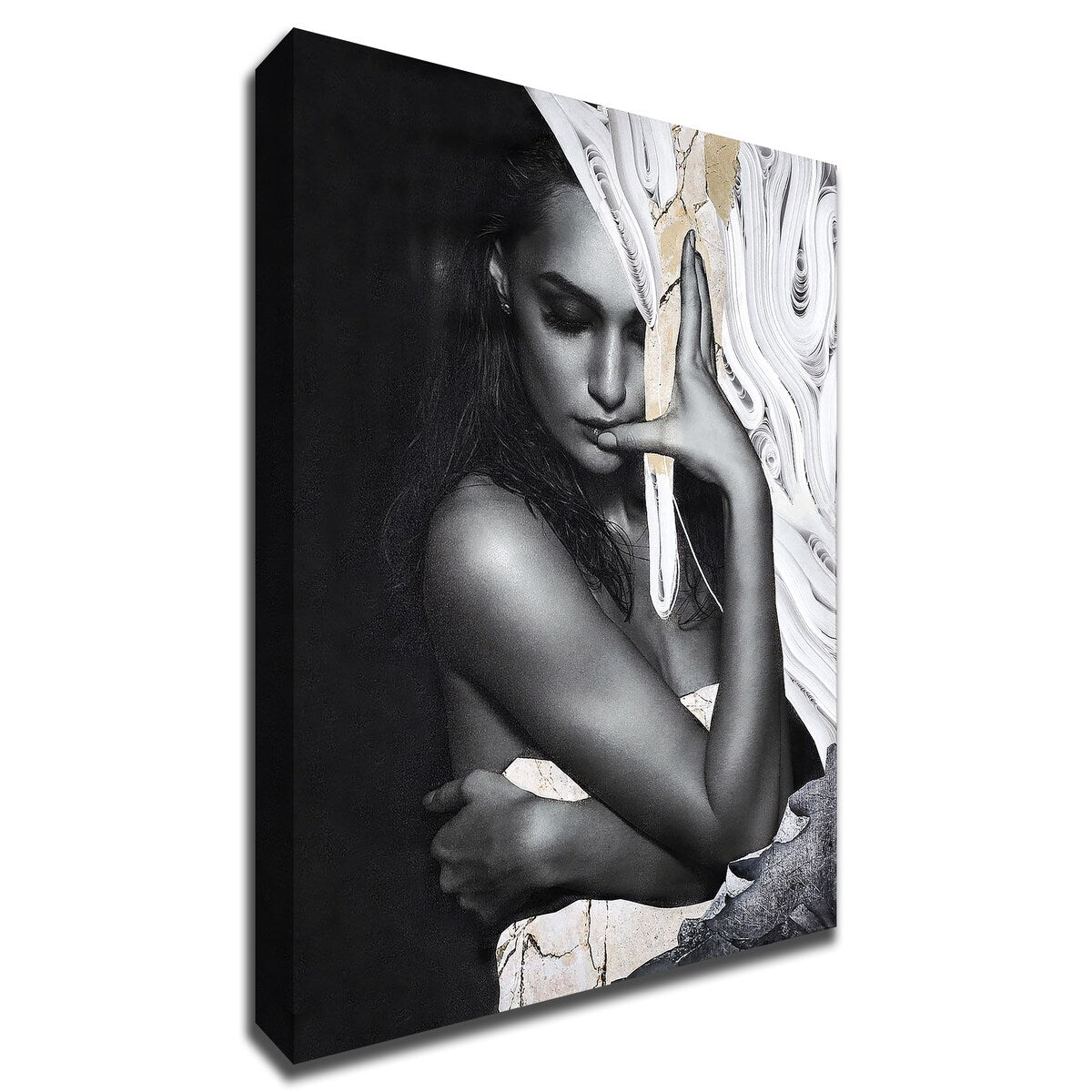 Paper Look 1 by Design Fabrikken Print on Canvas, Ready to Hang