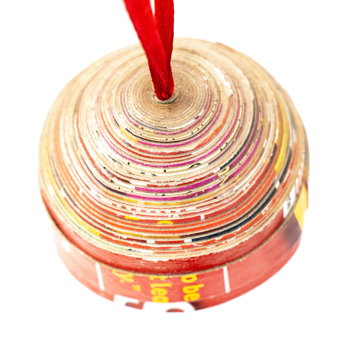 Paper Mache Ball Handcrafted Haitian Ornament, Set of 3 - N/A
