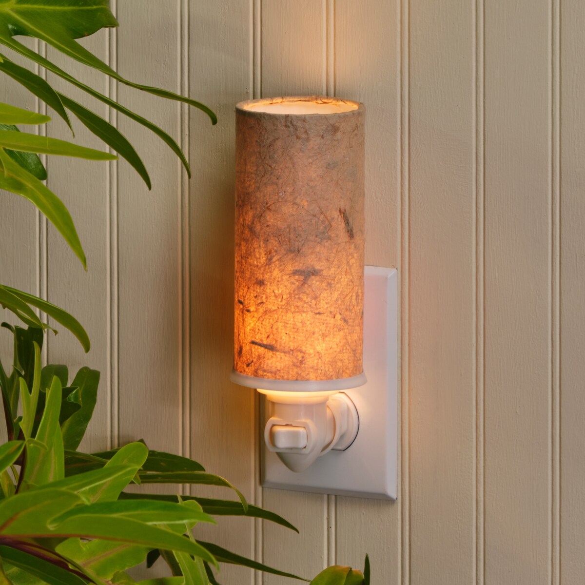 Paper Night Light Banana - Natural - 3 x 3 x 7 - 3 x 3 x 7