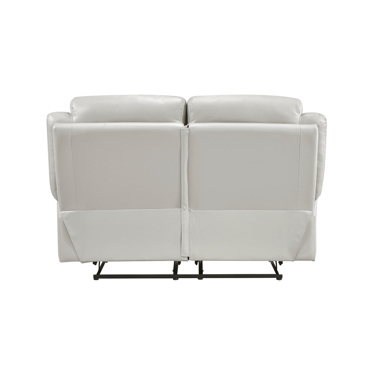 Papyrus Leather Match Manual Double Reclining Loveseat