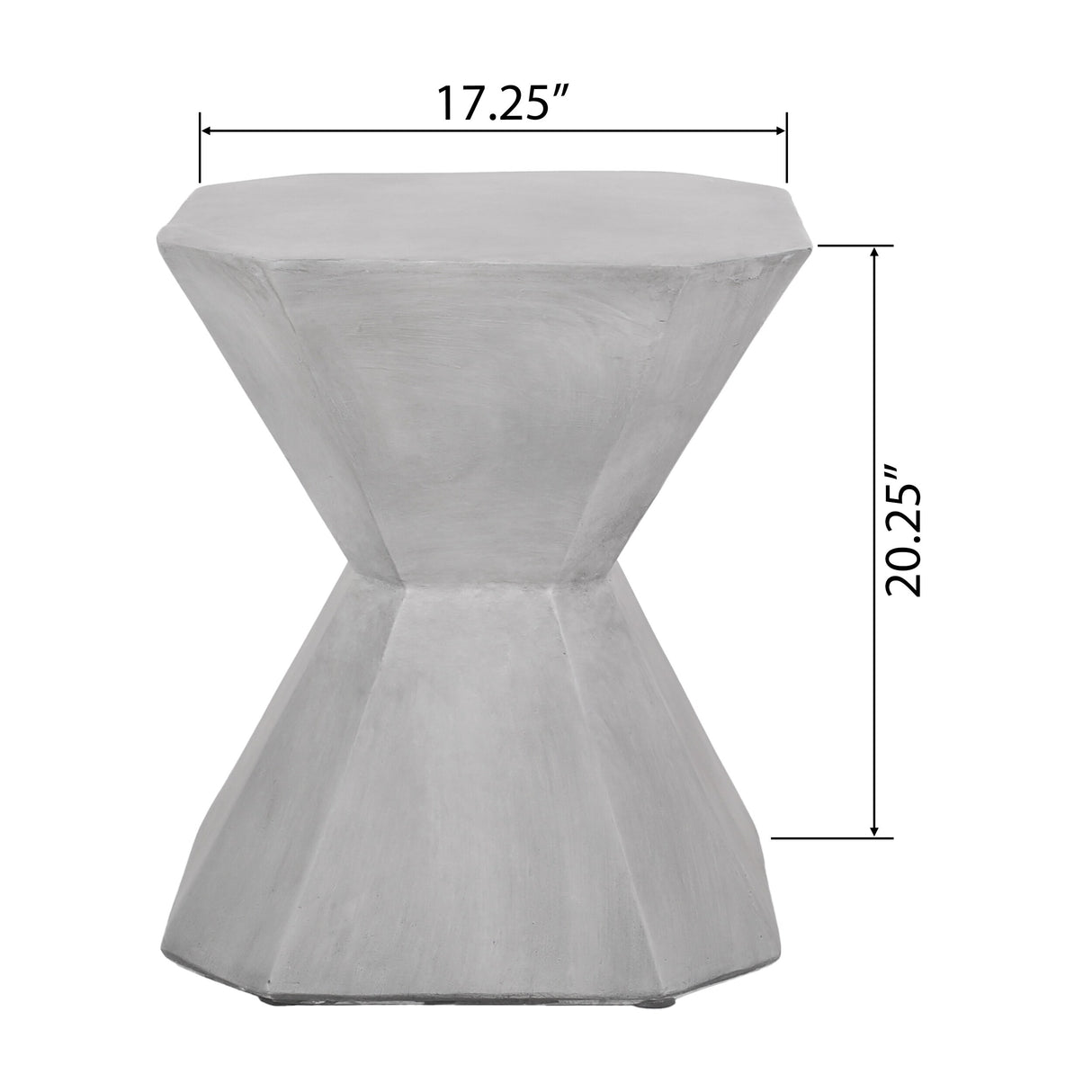 Paquette Outdoor Lightweight Concrete Side Table by Christopher Knight Home