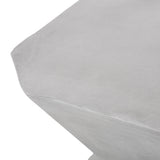 Paquette Outdoor Lightweight Concrete Side Table by Christopher Knight Home