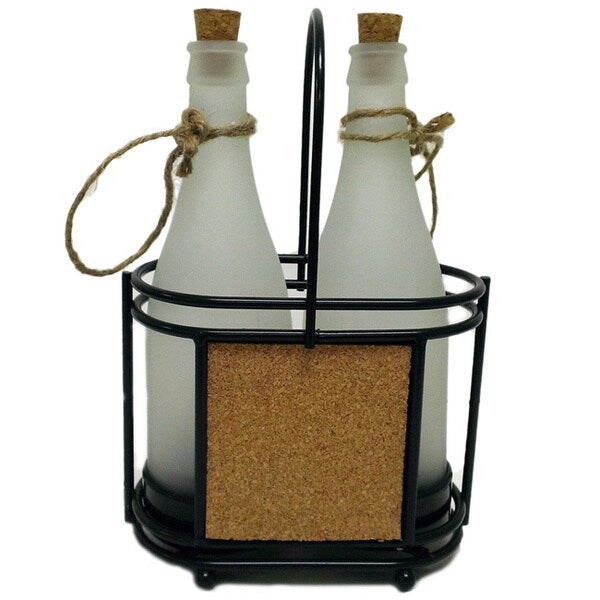 Paradise Cast Aluminum Solar Power Flood Light 2-pack plus Free Color Changing LED Bottles