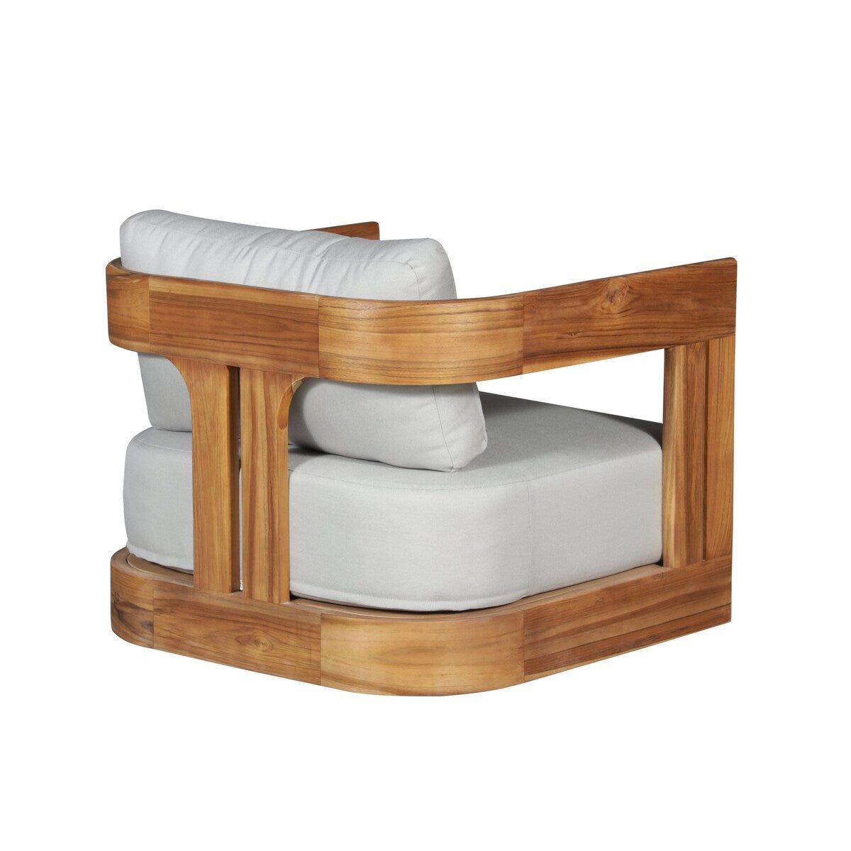 Paradiso Outdoor Solid Teak Swivel Chair