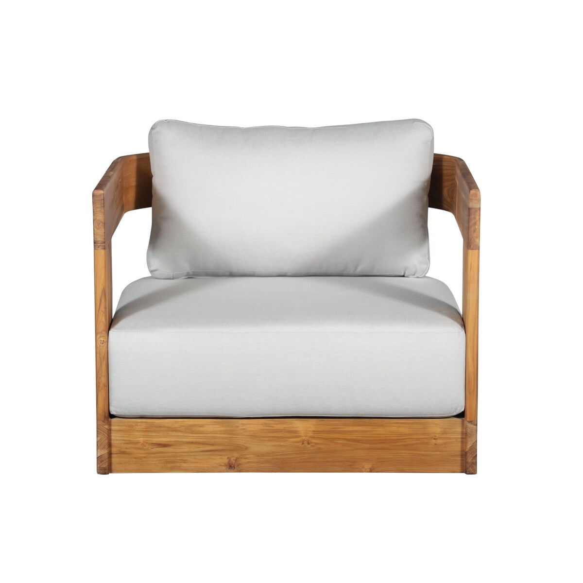 Paradiso Outdoor Solid Teak Swivel Chair