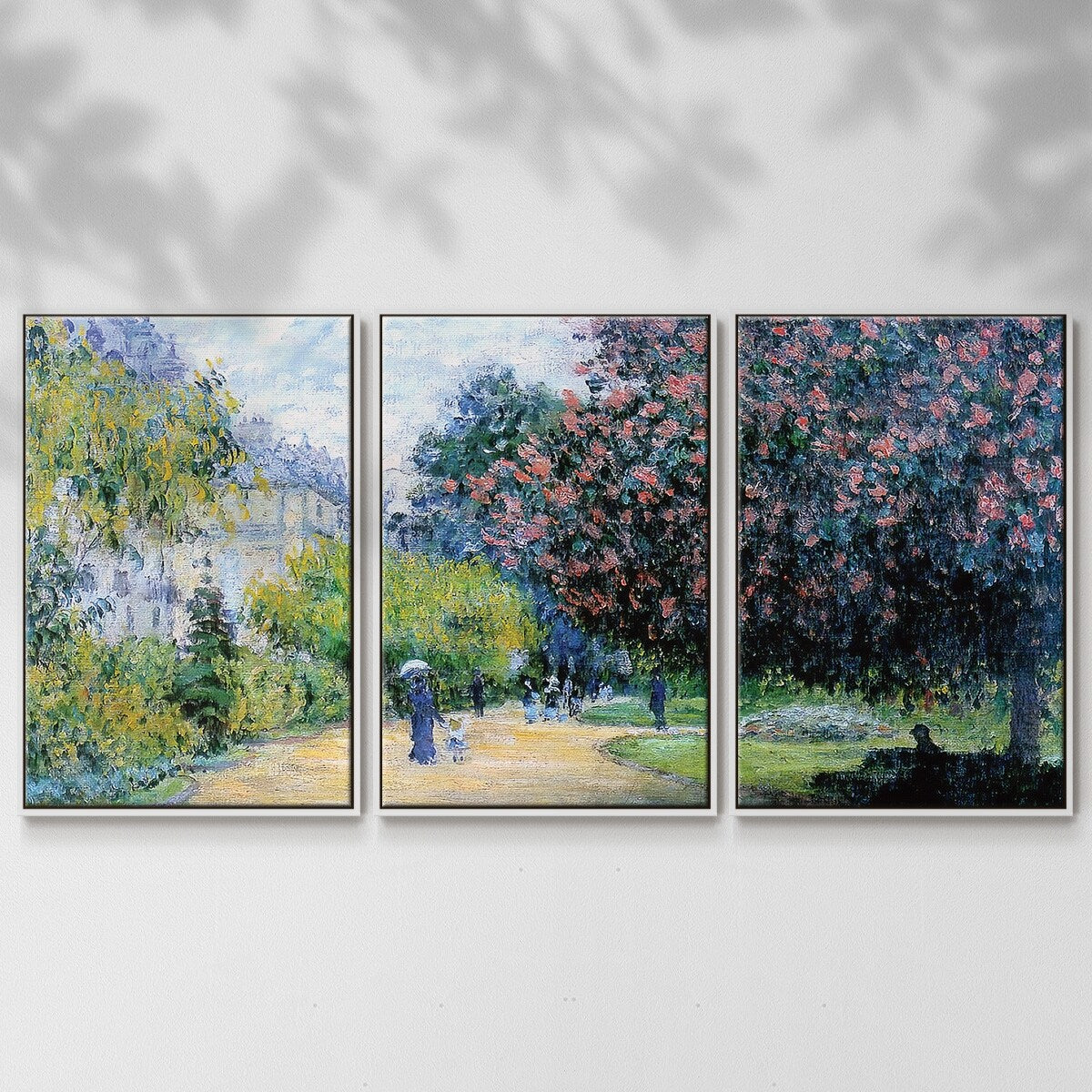 Parc Monceau, 1876 - Multi Piece Framed Canvas