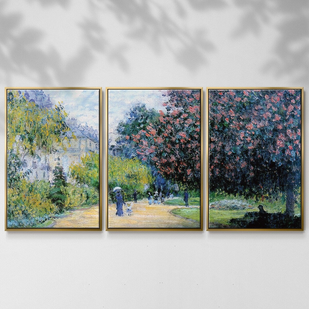 Parc Monceau, 1876 - Multi Piece Framed Canvas