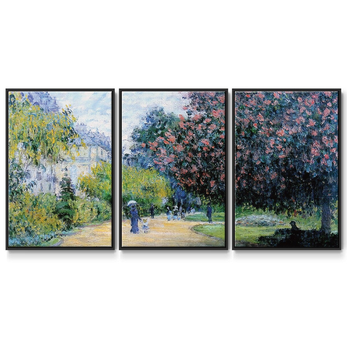 Parc Monceau, 1876 - Multi Piece Framed Canvas