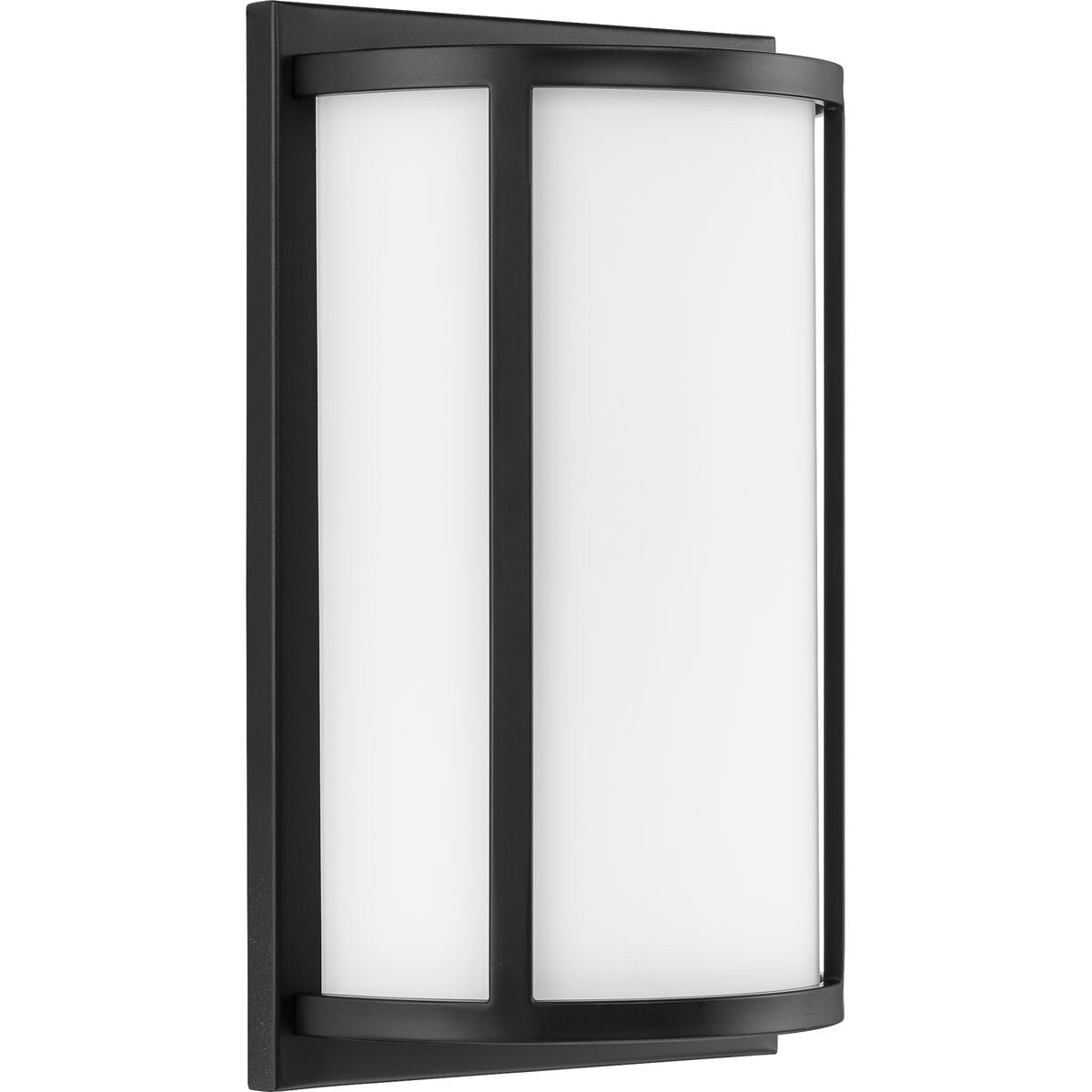 Parkhurst Collection Two-Light Matte Black Etched Glass New Traditional Wall Sconce - 7.5 in x 4 in x 12 in