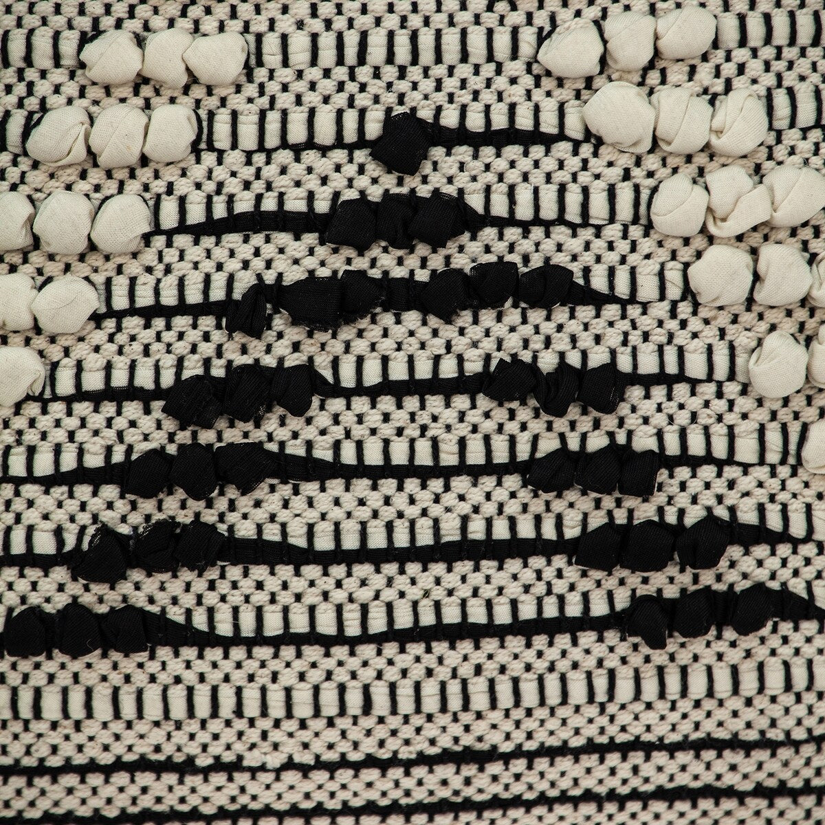 Parkland Collection Abali Transitional Black and White Pillow Cover