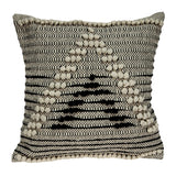 Parkland Collection Abali Transitional Black and White Pillow Cover