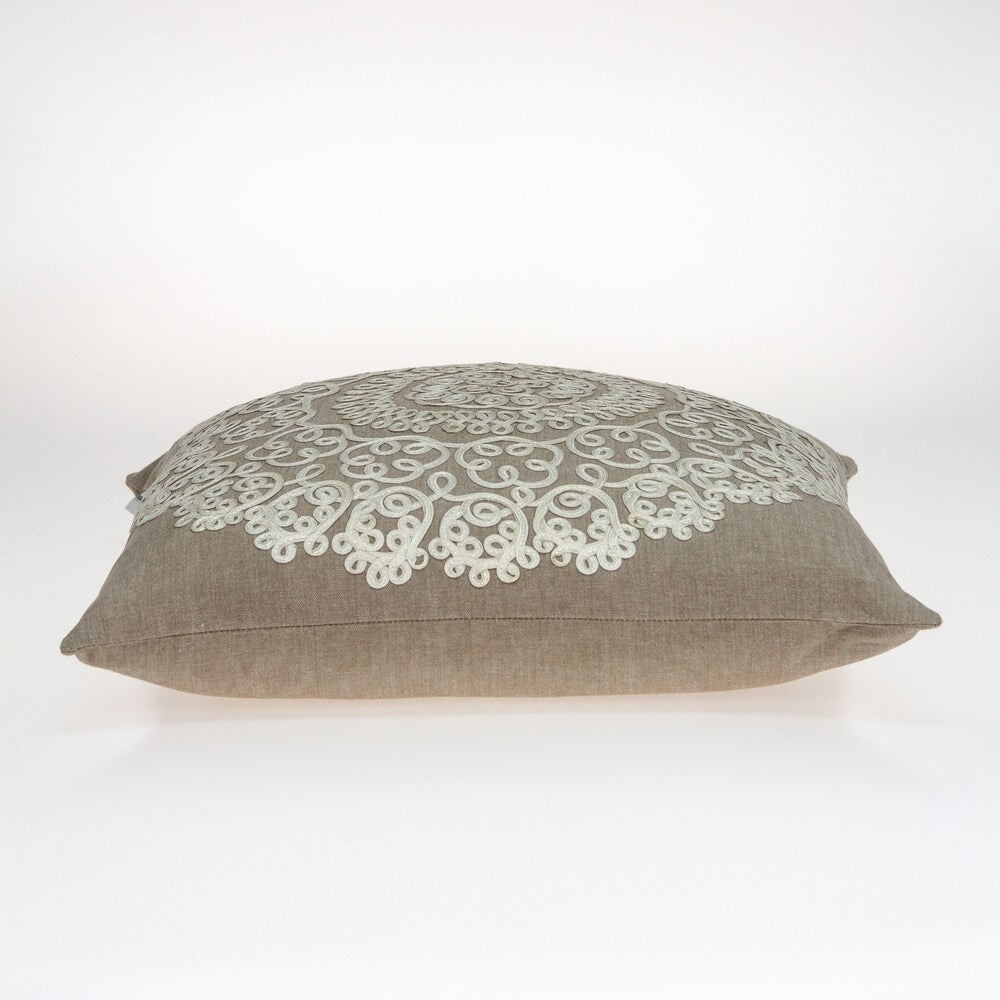 Parkland Collection Arlene Traditional Tan Pillow Cover