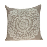 Parkland Collection Arlene Traditional Tan Pillow Cover