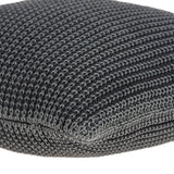Parkland Collection Cabo Transitional Charcoal Pillow Cover