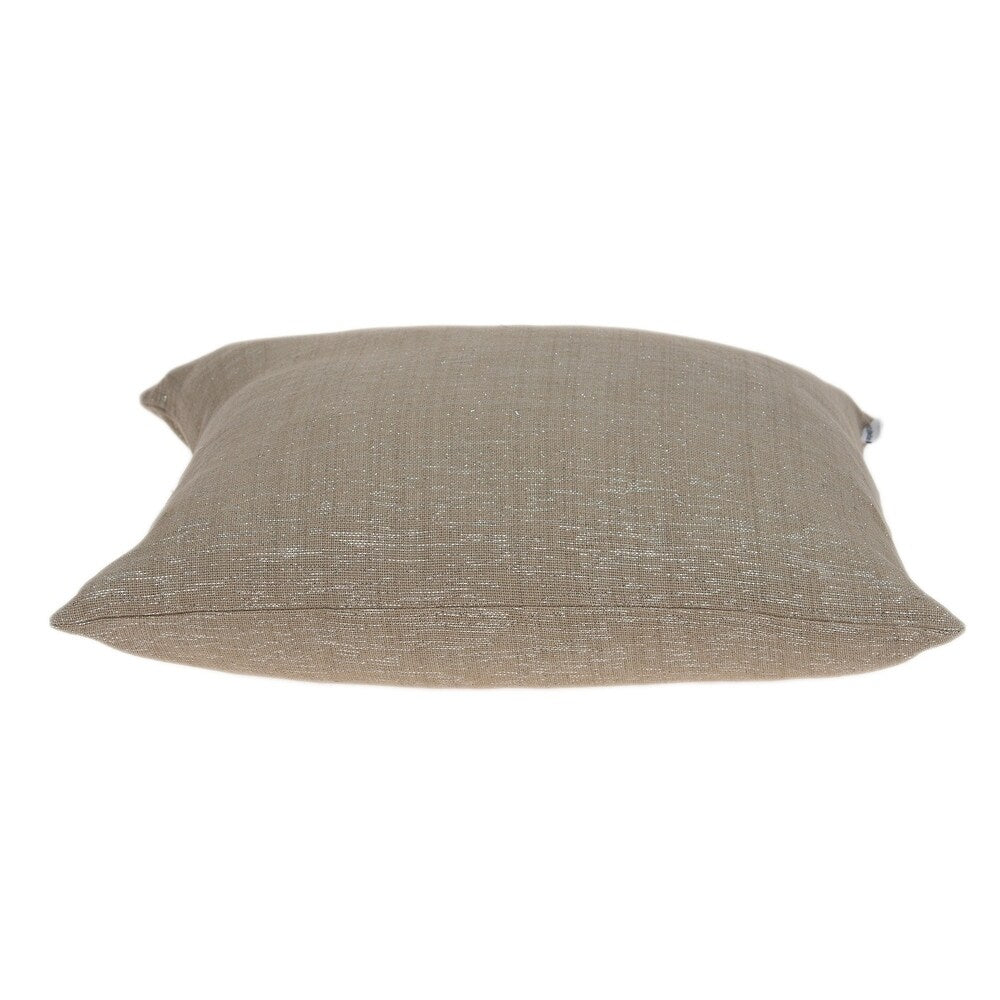 Parkland Collection Damon Transitional Tan Pillow Cover With Poly Insert