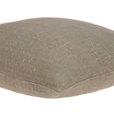 Parkland Collection Damon Transitional Tan Pillow Cover With Poly Insert