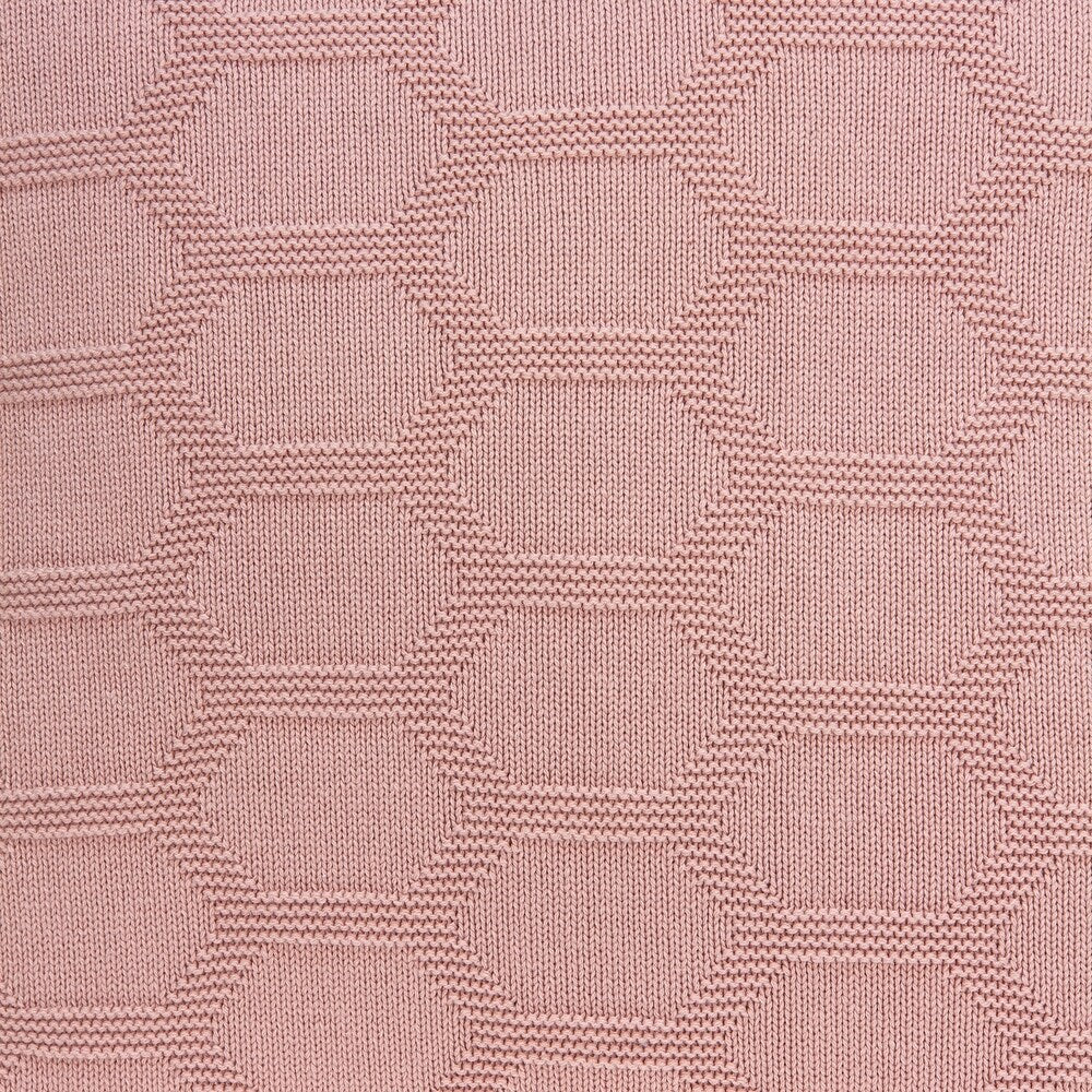 Parkland Collection Diani Transitional Pink Pillow Cover With Down Insert