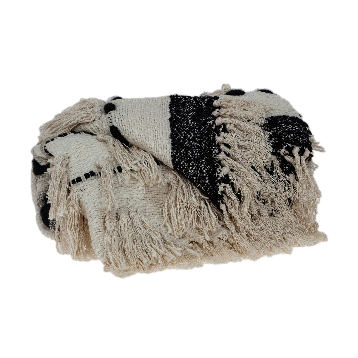 Parkland Collection Diya Eclectic Multicolor 52" x 67" WOVEN HANDLOOM Throw