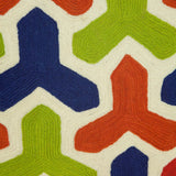 Parkland Collection Handmade Canis Transitional Multicolored Pillow Cover With Poly Insert