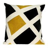 Parkland Collection Helix Modern White Pillow Cover With Down Insert