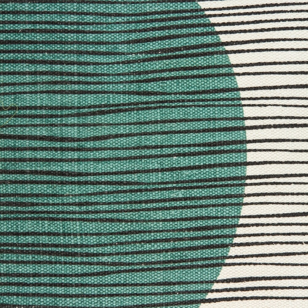 Parkland Collection Linea Transitional Multicolor Pillow Cover With Down Insert