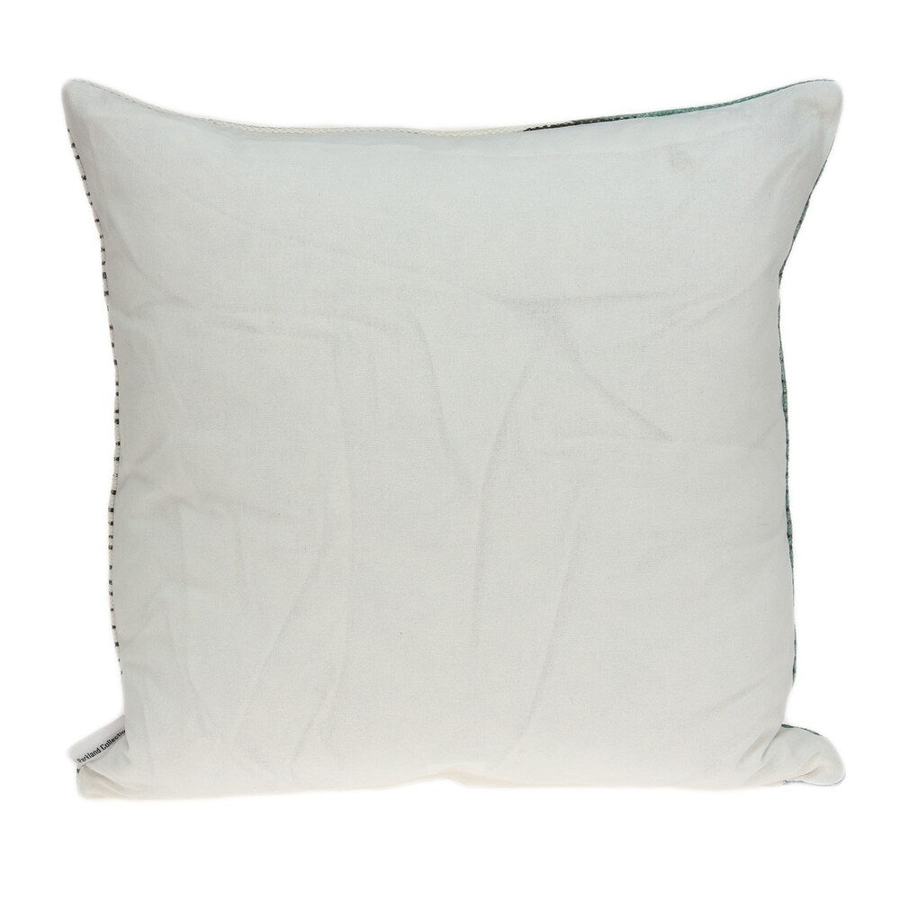 Parkland Collection Linea Transitional Multicolor Pillow Cover With Down Insert