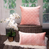 Parkland Collection Milo Transitional Quilted Pink Throw Pillow