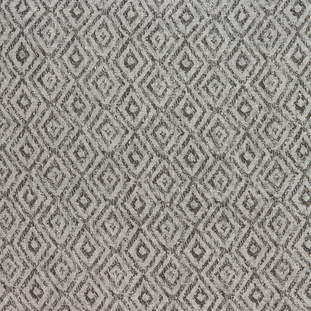 Parkland Collection Mudra Transitional Grey Pillow Cover With Down Insert