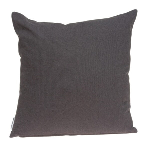 Parkland Collection Mudra Transitional Grey Pillow Cover With Down Insert