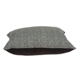 Parkland Collection Mudra Transitional Grey Pillow Cover With Down Insert