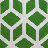 Parkland Collection Panna Transitional Green and White Pillow Cover