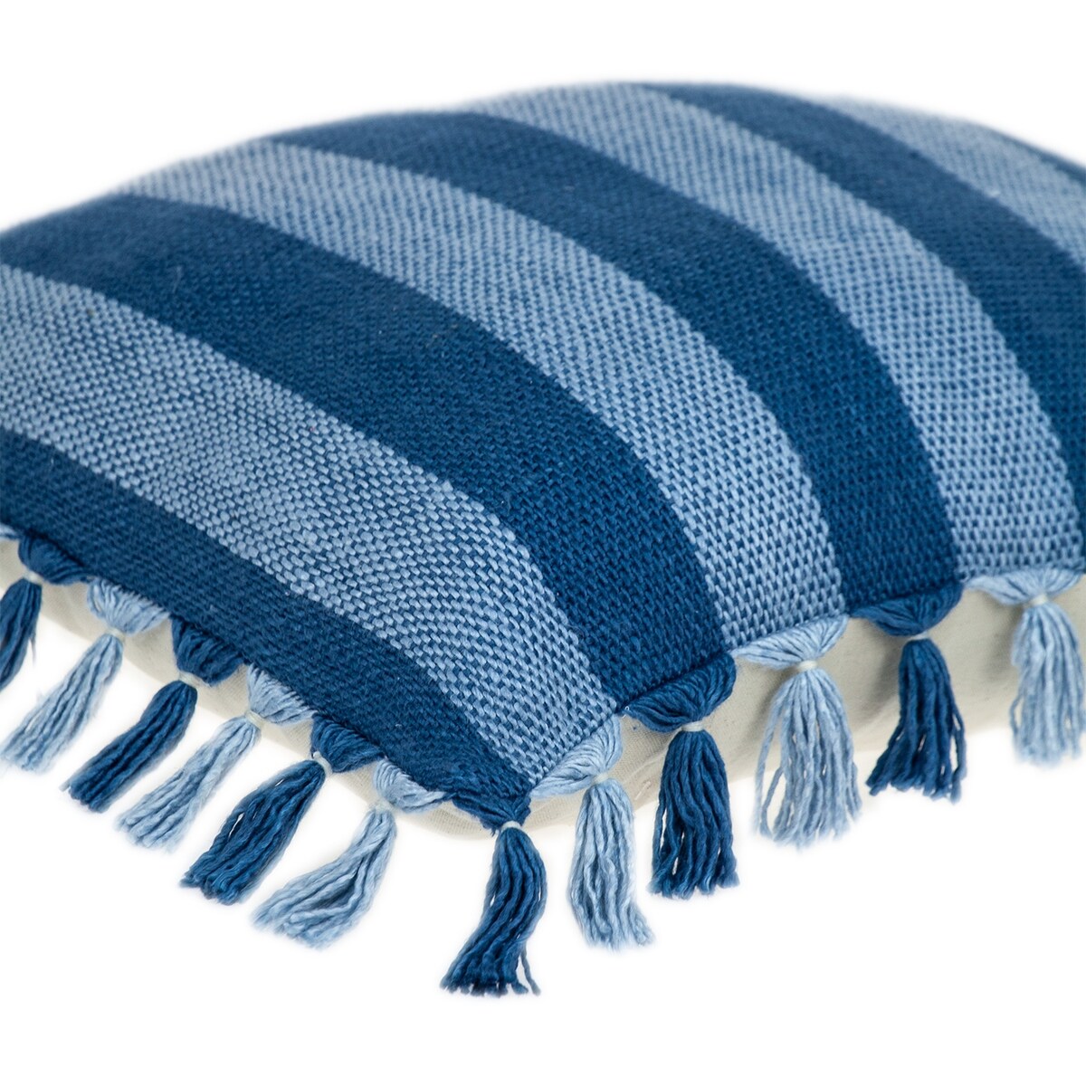 Parkland Collection River Transitional Blue Throw Pillow