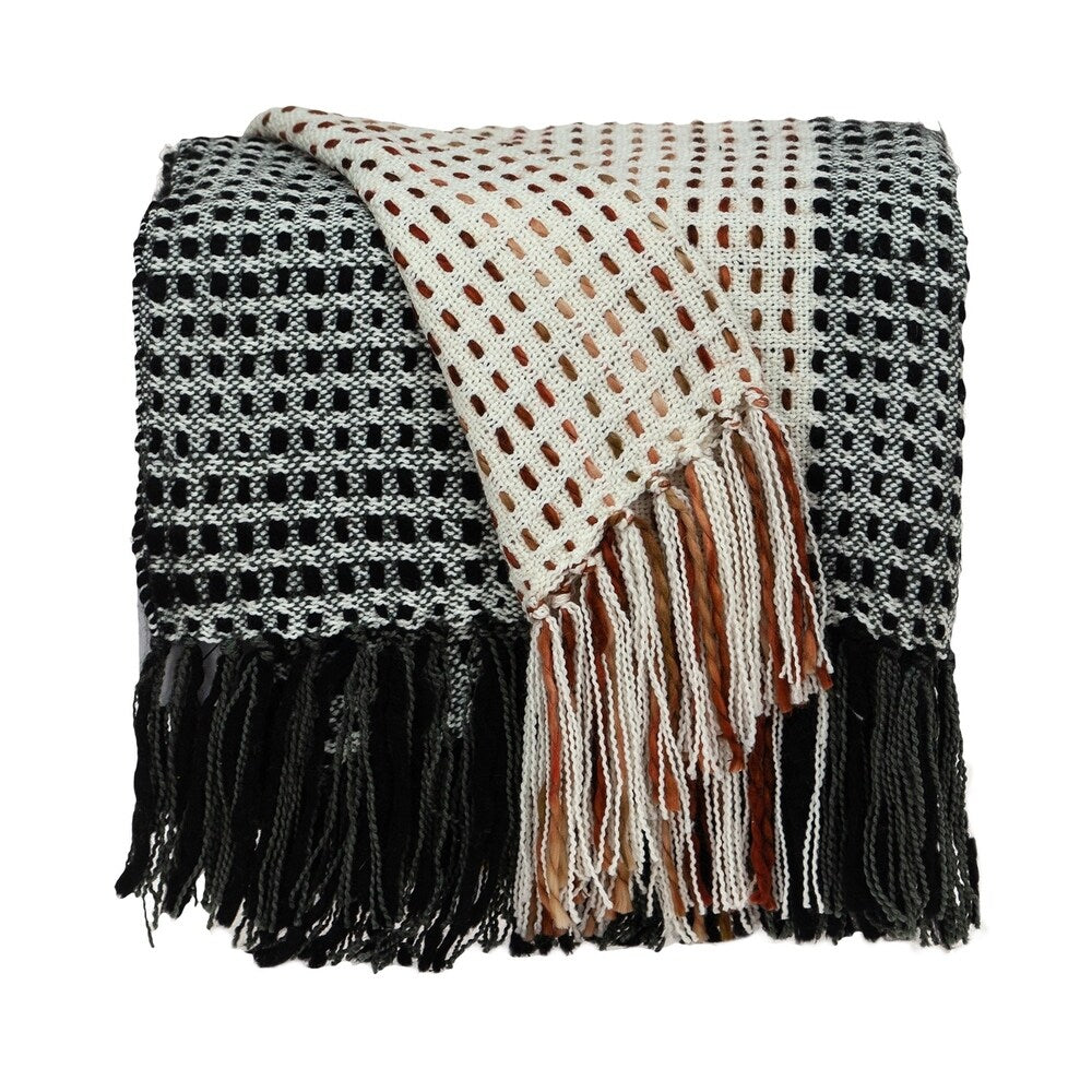 Parkland Collection Stein Multi 52" x 67" Woven Handloom Throw
