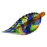 Parrot Feather Handcrafted Art Glass Sculpture