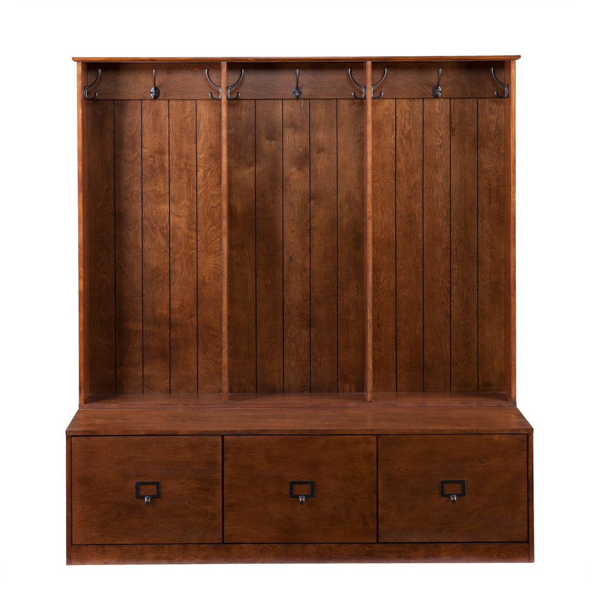 Parton Wood Entryway Hall Tree and Bench