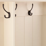 Parton Wood Entryway Hall Tree and Bench