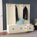 Parton Wood Entryway Hall Tree and Bench