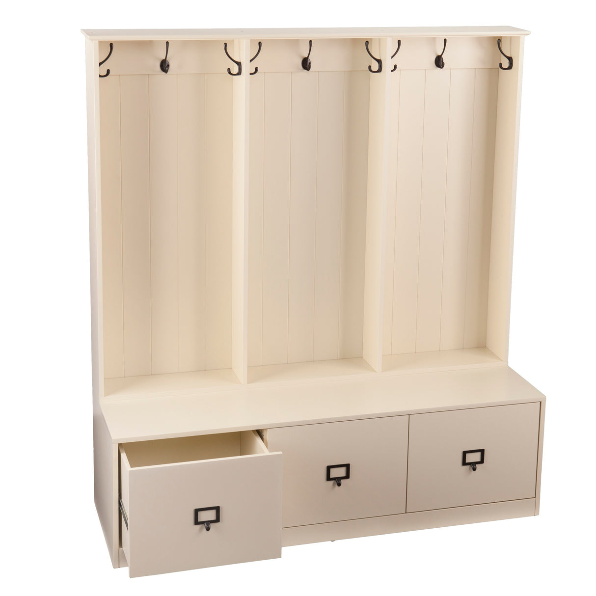 Parton Wood Entryway Hall Tree and Bench