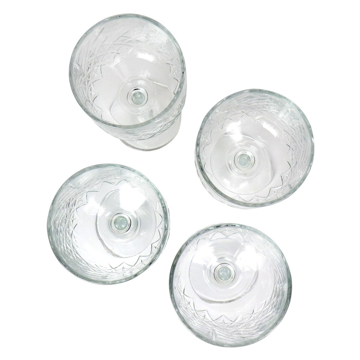 Pasabahce Timeless 4 Piece Glass 17 Ounce Cocktail Glasses