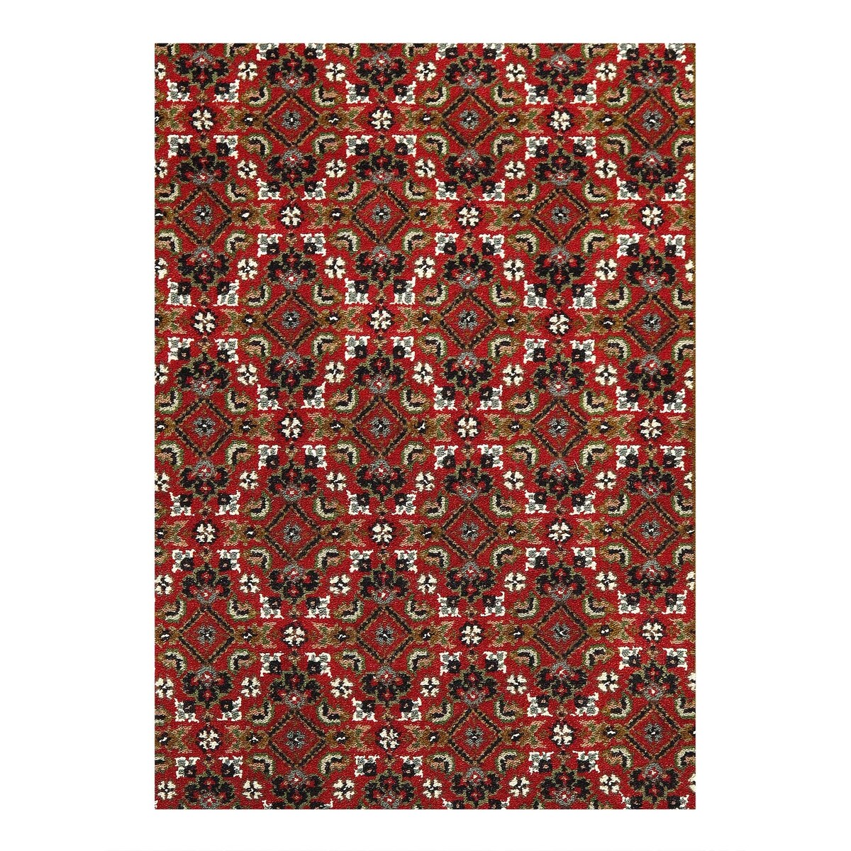 Pasaragd Red Color Hand Knotted silk & wool Tabriz rug - 2'04'' x 4'08''