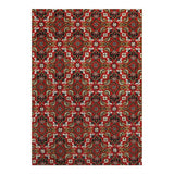 Pasaragd Red Color Hand Knotted silk & wool Tabriz rug - 2'04'' x 4'08''