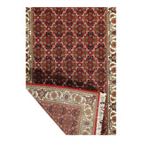 Pasaragd Red Color Hand Knotted silk & wool Tabriz rug - 2'04'' x 4'08''