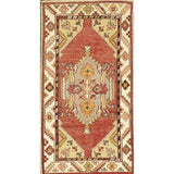 Pasargad Antique Coral/Beige Sivas Collection Hand-Knotted Wool Rug (2' 5" X 4' 8") - 2' x 5'