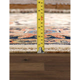 Pasargad Home Mahal Hand Knotted Wool Area Rug, Ivory - 9' 3" X 11'10"